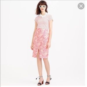 🆕 J. Crew Floral Jacquard Crossover Skirt